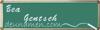 Bea Gentsch Visitenkarte